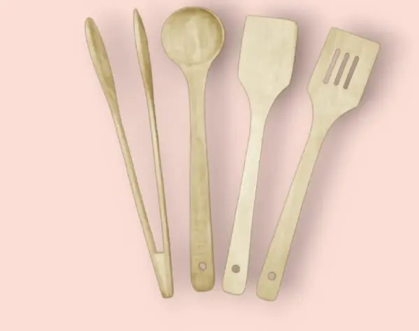 nw000436-pack-of-4-wooden-spoon-set-nonstick-teak-wood-kitchen-utensils-for-cooking-serving - 2.webp