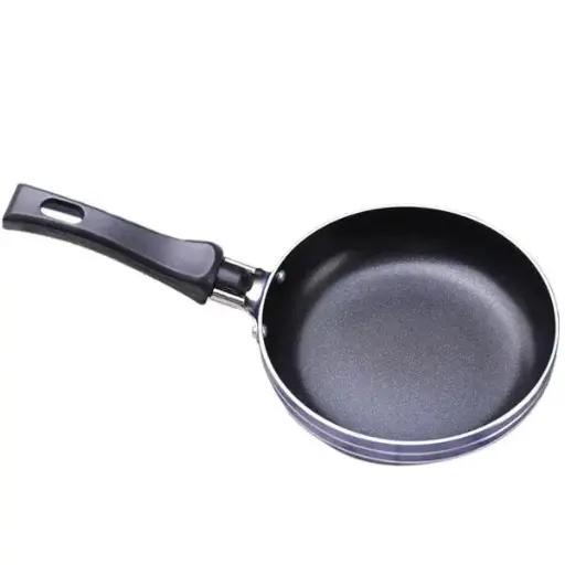 Frying Pan Mini Thick Non-stick Flat Pan Stainless Steel Pancake Fryer Kitchen Cookware (Estimated Weight: 0.3kg)